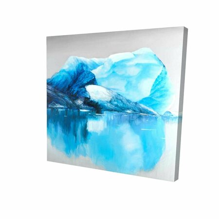 BEGIN HOME DECOR 32 x 32 in. Iceland Icebergs-Print on Canvas 2080-3232-LA90